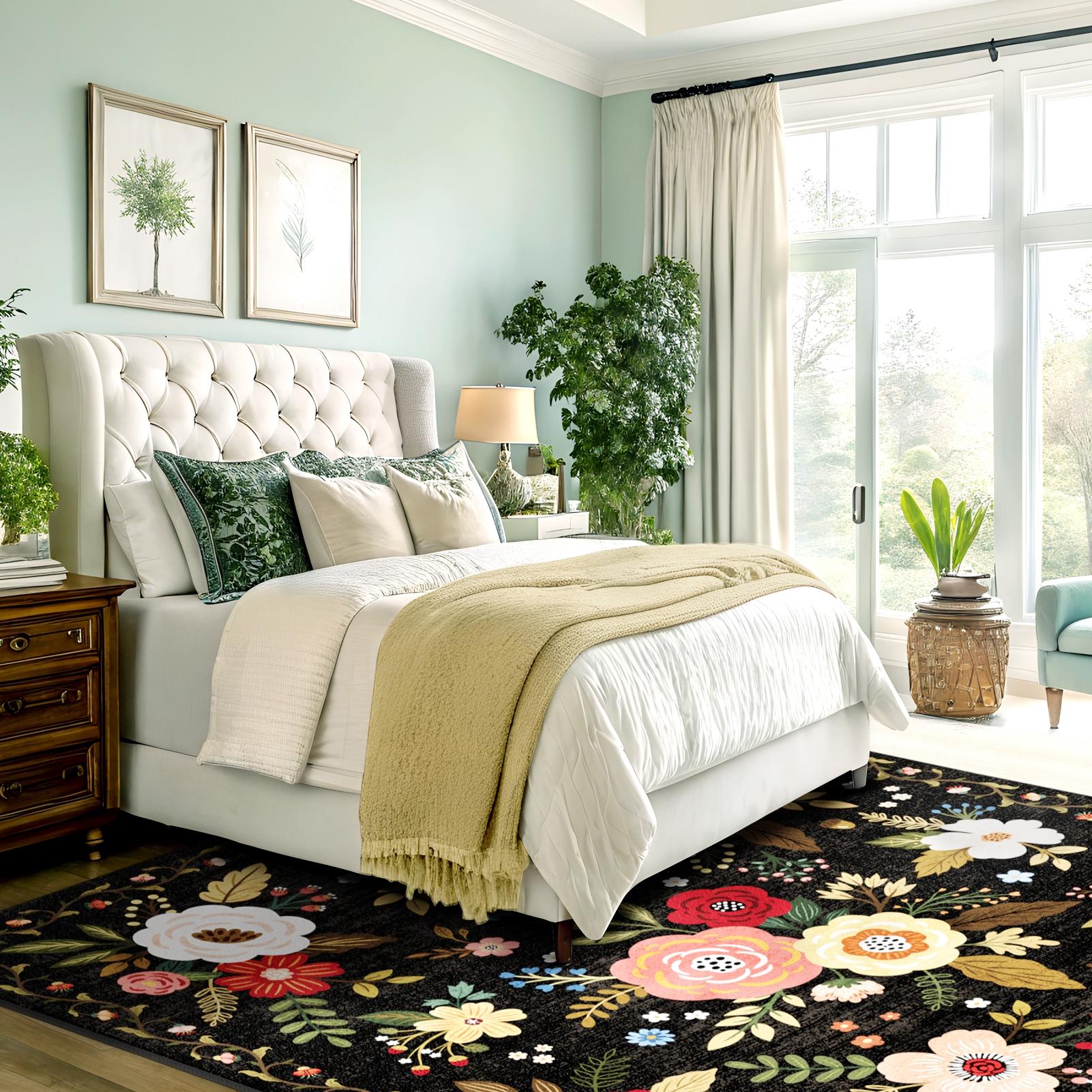 Groovoft rug in bedroom